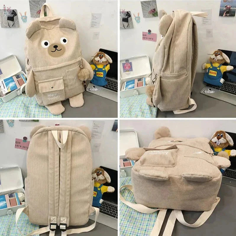 Big Bear Kawaii Backpack-Enchanted peach