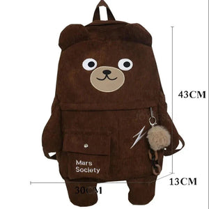 Big Bear Kawaii Backpack-Enchanted peach