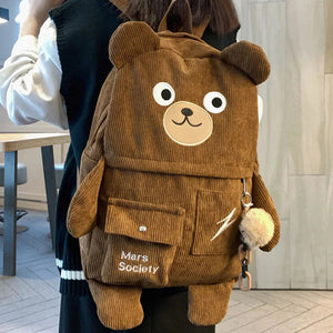 Big Bear Kawaii Backpack-Enchanted peach