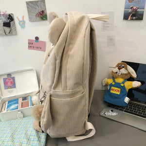 Big Bear Kawaii Backpack-Enchanted peach