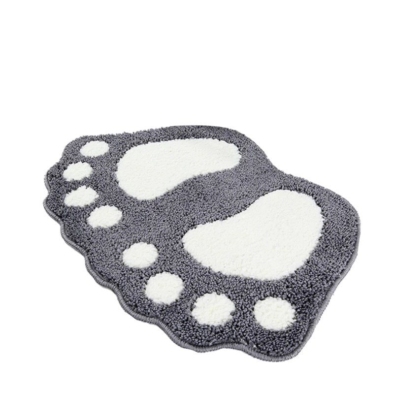 Big Foot Shape Mat-Enchanted peach