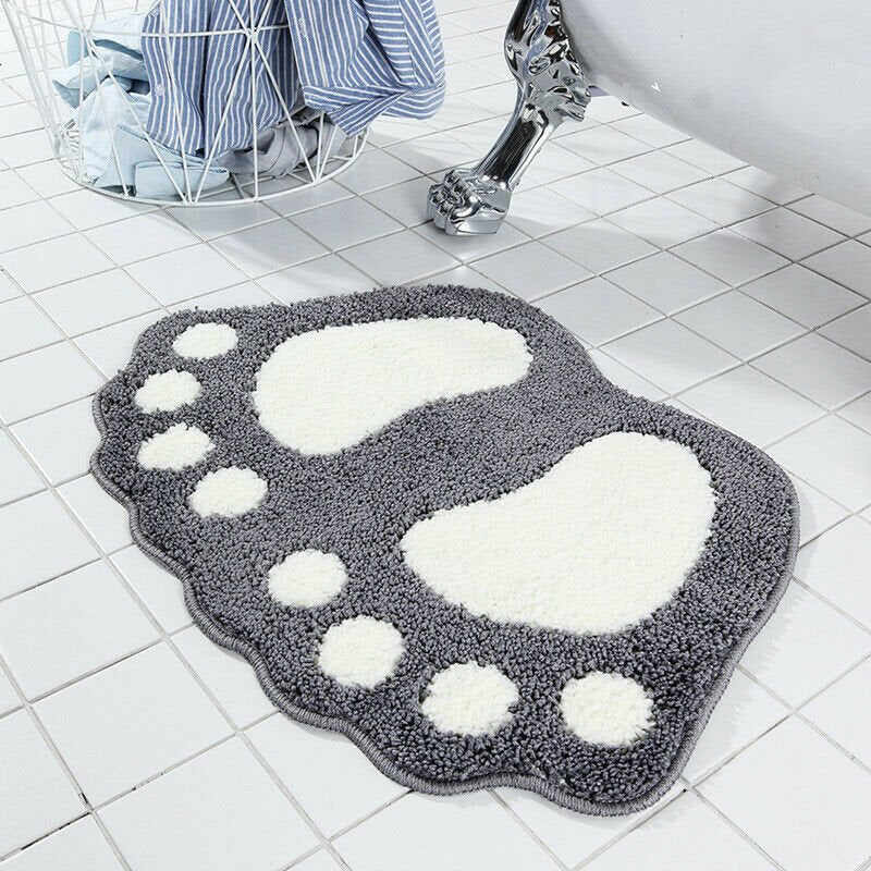 Big Foot Shape Mat-Enchanted peach