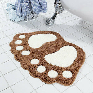 Big Foot Shape Mat-Enchanted peach