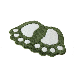 Big Foot Shape Mat-Enchanted peach