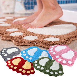 Big Foot Shape Mat-Enchanted peach