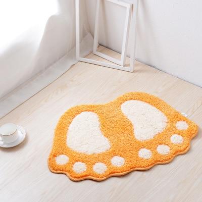 Big Foot Shape Mat-Enchanted peach