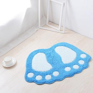 Big Foot Shape Mat-Enchanted peach