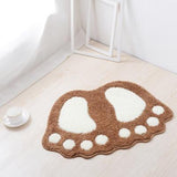 Big Foot Shape Mat-Enchanted peach