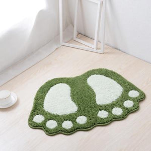 Big Foot Shape Mat-Enchanted peach