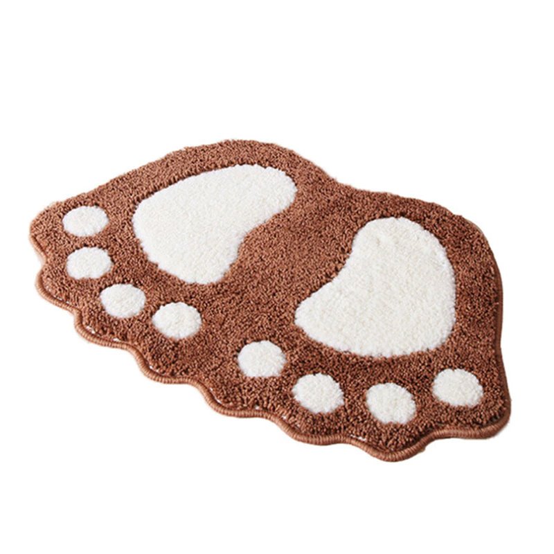 Big Foot Shape Mat-Enchanted peach