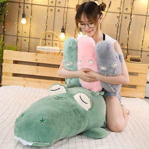 Big Nose Croco Snuggle Buddy-Enchanted peach