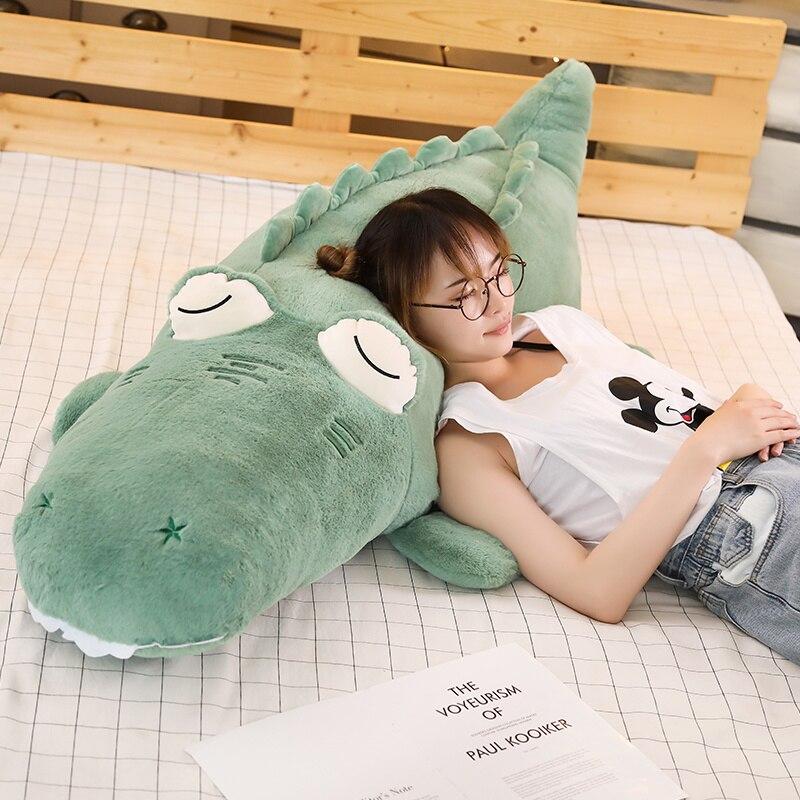 Big Nose Croco Snuggle Buddy-Enchanted peach