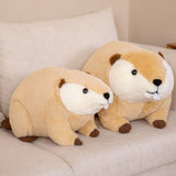 Billy & Willy the Fluffy Brown Beaver Plushie-Enchanted peach