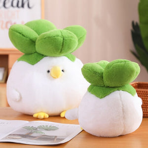 Birdie the Bok Choy Chicken Plushie-Enchanted peach