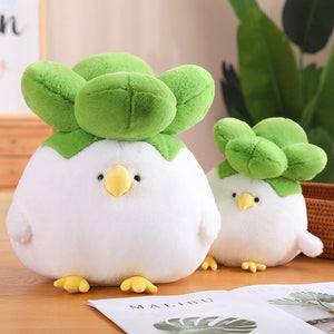 Birdie the Bok Choy Chicken Plushie-Enchanted peach