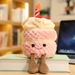 Birthday Celebration Cake Plushie Buddies-Enchanted peach