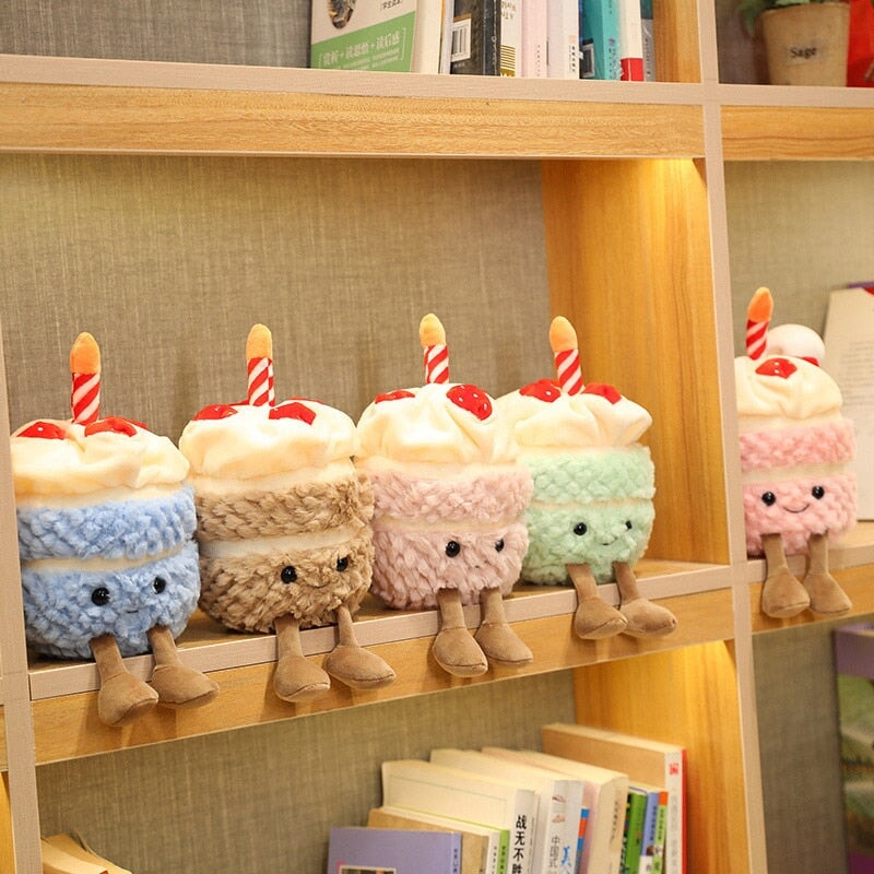 Birthday Celebration Cake Plushie Buddies-Enchanted peach