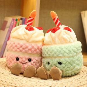 Birthday Celebration Cake Plushie Buddies-Enchanted peach