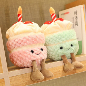 Birthday Celebration Cake Plushie Buddies-Enchanted peach