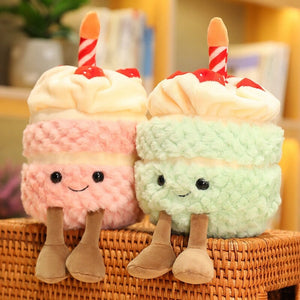 Birthday Celebration Cake Plushie Buddies-Enchanted peach