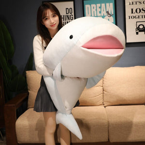 Blubba the Happy Shark Plushie-Enchanted peach