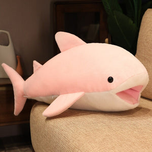 Blubba the Happy Shark Plushie-Enchanted peach