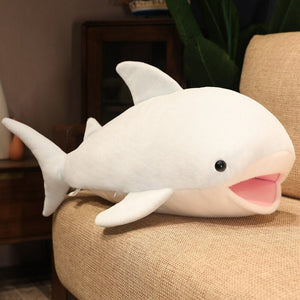 Blubba the Happy Shark Plushie-Enchanted peach