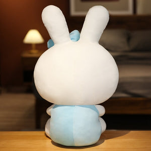 Boba Bunny Couple Plushies-Enchanted peach