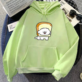 Bread Luckie the Dog Unisex Hoodie-Enchanted peach