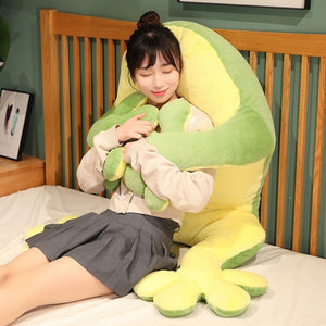 Brogy the Giant Frog Plushie-Enchanted peach