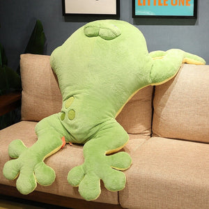 Brogy the Giant Frog Plushie-Enchanted peach