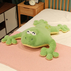 Brogy the Giant Frog Plushie-Enchanted peach