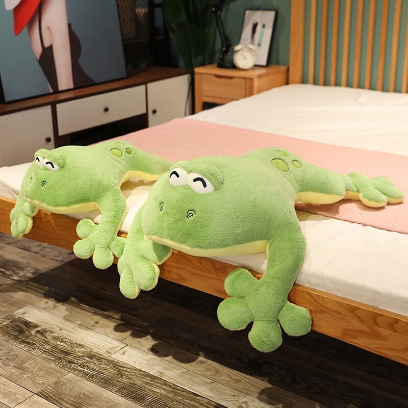 Brogy the Giant Frog Plushie-Enchanted peach