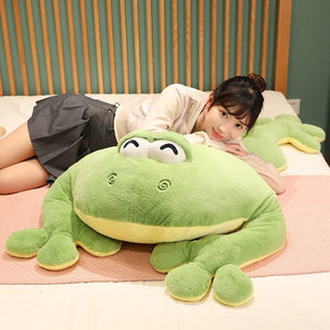 Brogy the Giant Frog Plushie-Enchanted peach