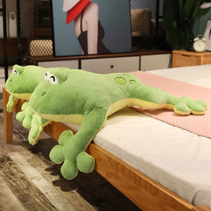 Brogy the Giant Frog Plushie-Enchanted peach