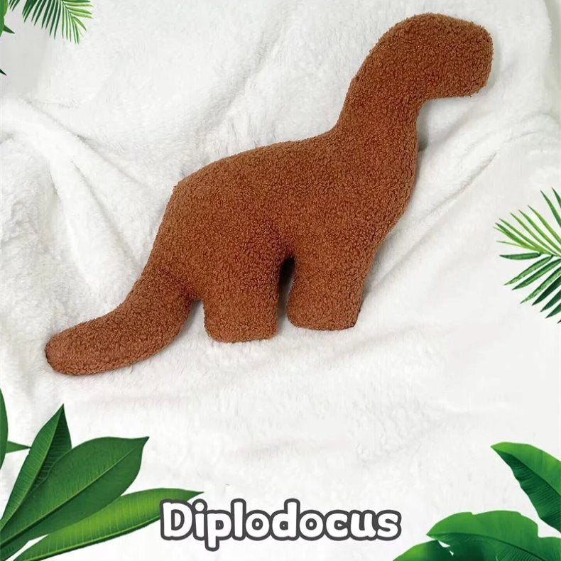 Brown Dinosaur Nugget Plushies-Enchanted peach