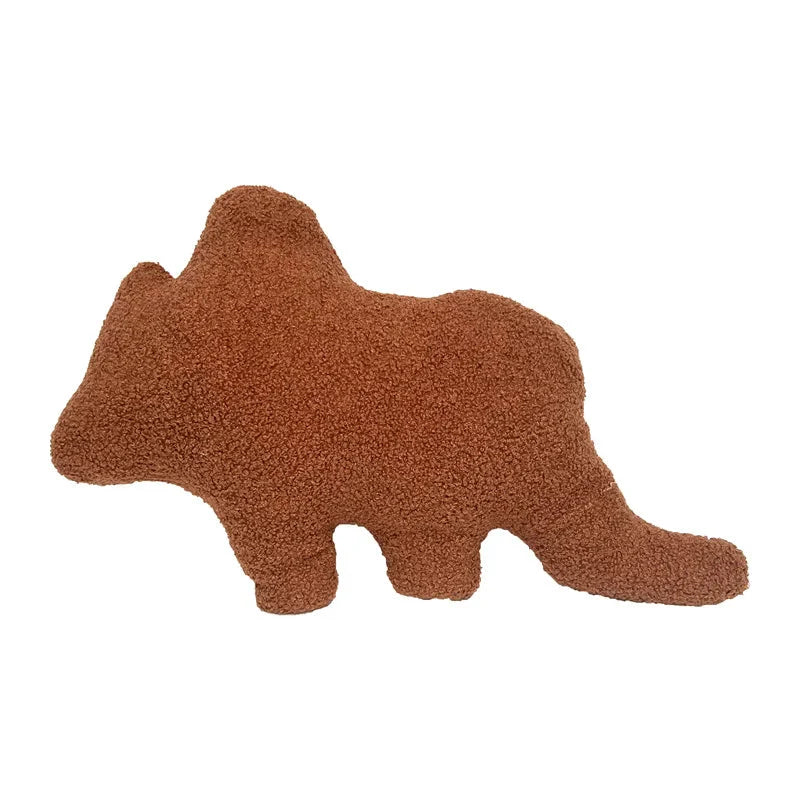 Brown Dinosaur Nugget Plushies-Enchanted peach