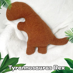 Brown Dinosaur Nugget Plushies-Enchanted peach