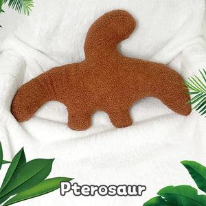 Brown Dinosaur Nugget Plushies-Enchanted peach