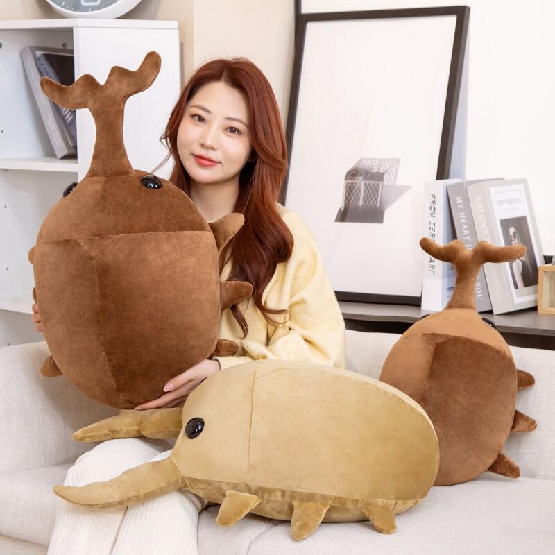 Brown Kawaii Dung Beetles Plushies-Enchanted peach