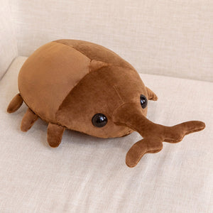 Brown Kawaii Dung Beetles Plushies-Enchanted peach