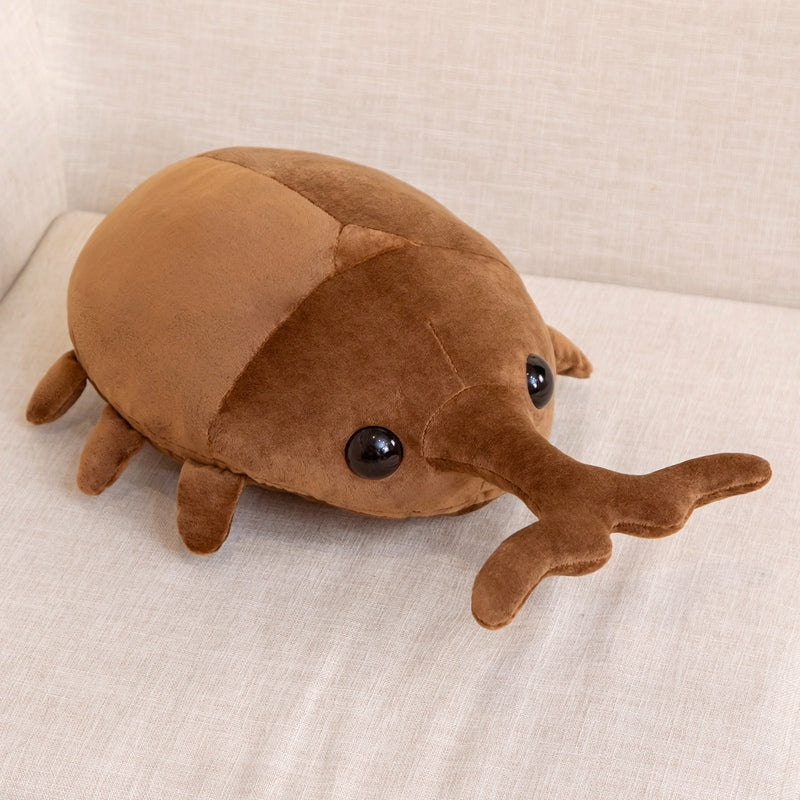 Brown Kawaii Dung Beetles Plushies-Enchanted peach