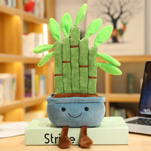 Bubbly Bamboo Pot Plant Plushie-Enchanted peach