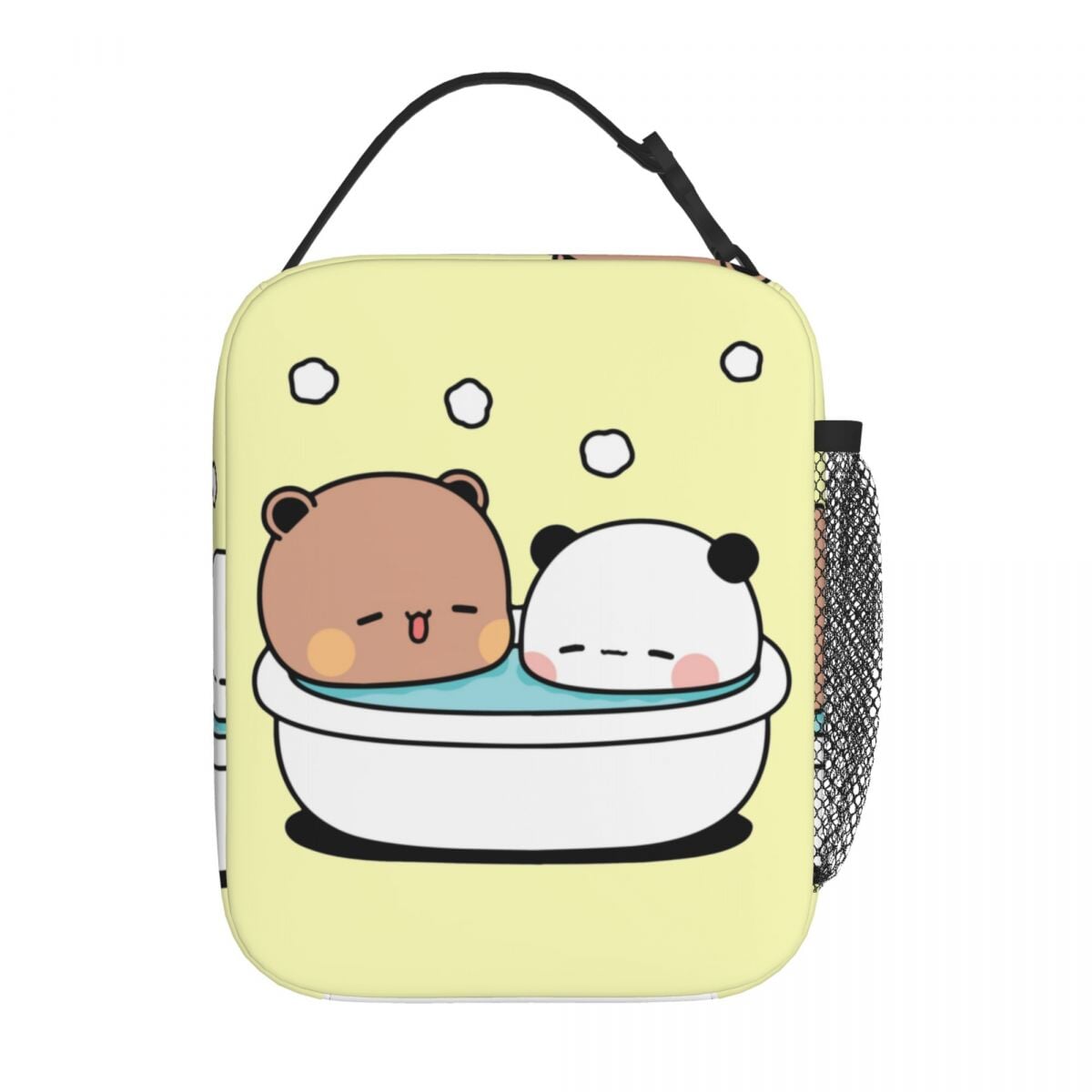 Bubu & Dudu Bears Bathing Insulated Lunch Box-Enchanted peach