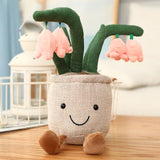 Buddy Bell Flower Pot Plush-Enchanted peach