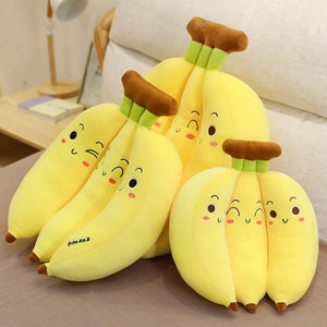 Bunch of Silly Banana Plushies-Enchanted peach