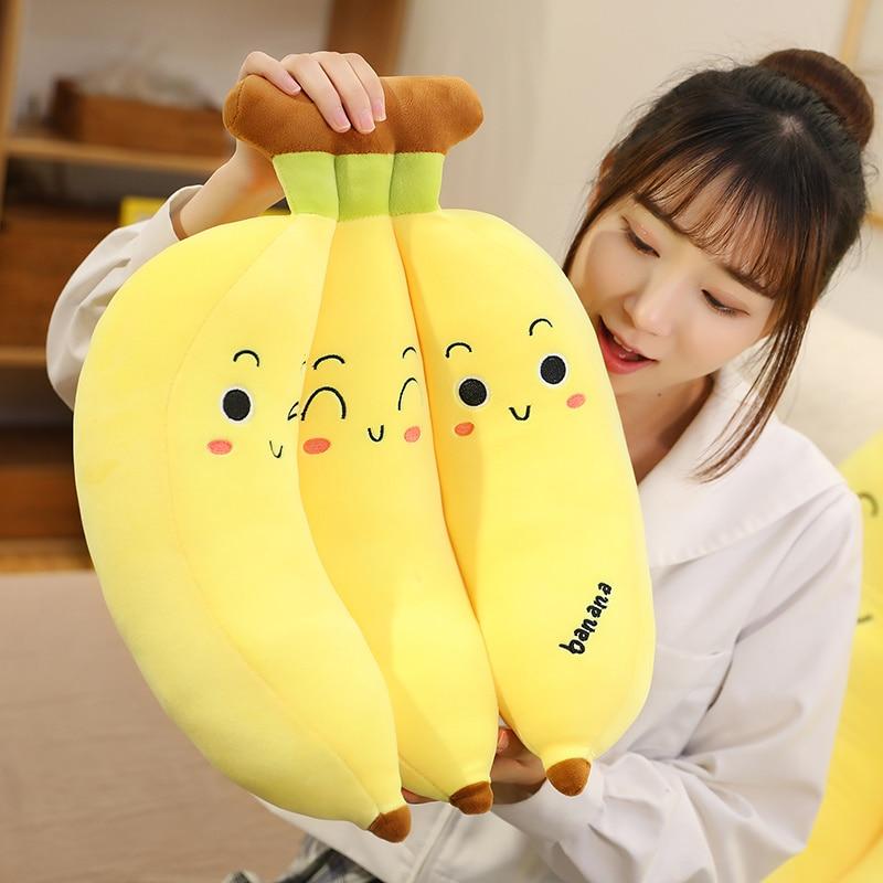 Bunch of Silly Banana Plushies-Enchanted peach