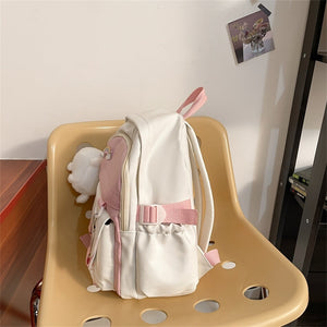 Bunny Pastel Backpack Bag-Enchanted peach