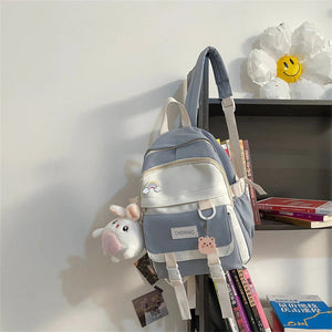 Bunny Pastel Backpack Bag-Enchanted peach