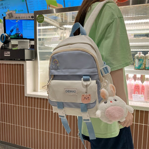 Bunny Pastel Backpack Bag-Enchanted peach